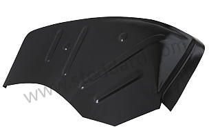 Front closing panel, right, four rib version for 356A , T2, 356B and 356C FRONT RIGHT (NLA50201800)