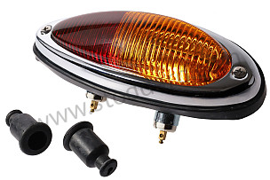 Teardrop Taillight Assembly, Amber And Red, Right,  With Oe Markings. 356A, 356B, 356C. ORANGE AND RED / ORANGE AND RED / REAR RIGHT (64463140410)