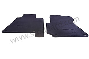 FLOOR MAT WITH PORSCHE INSIGNIA / cobalt blue / cobalt blue (4ZN) (000043154204ZN)
