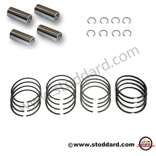 PS91001N - LN 356 912 91mm 1925cc Piston Cylinder Set  57.5-60.5cc Combustion Chambers for Porsche 