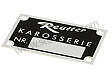 Chassis Number Badge For Reutter Built Models