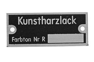 Paint Badge For Reutter Built Models 3 Versions available for this part