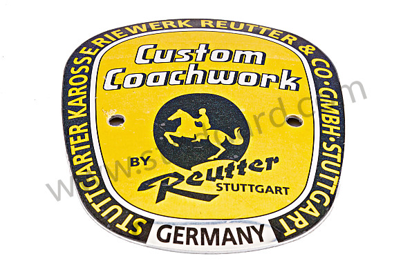 NLA72300300 - Large Reutter Badge For 356A for Porsche 