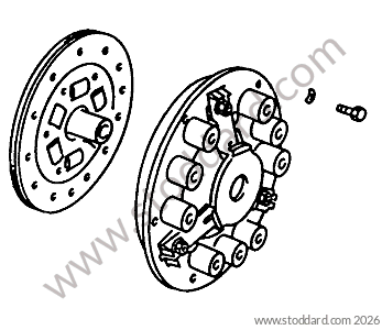 CLUTCH for Porsche 356A &bull; 1959 &bull; 1600 Carrera Gt (692/3) &bull; Coupe A T2 &bull; Manual Gearbox, 4 Speed