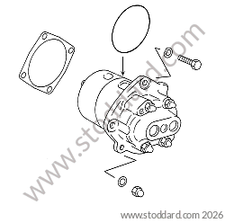 OIL PUMP for Porsche 356B T6 &bull; 1962 &bull; 2000 Carrera Gs (587/1) &bull; Coupe Reutter B T6 &bull; Manual Gearbox, 4 Speed