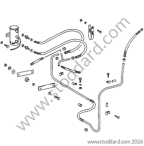 FUEL PUMP / FUEL HOSE for Porsche 356B T6 &bull; 1962 &bull; 2000 Carrera Gs (587/1) &bull; Coupe Reutter B T6 &bull; Manual Gearbox, 4 Speed