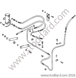 FUEL PUMP / FUEL HOSE for Porsche 356C &bull; 1964 &bull; 2000 Carrera Gs (587/1) &bull; Coupe C &bull; Manual Gearbox, 4 Speed