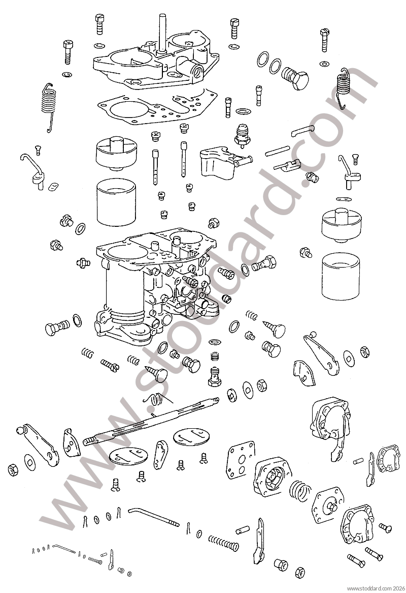 REPAIR PARTS FOR SOLEX 40 PII / 44PII CARBURETTOR - Porsche 356B T6 ...