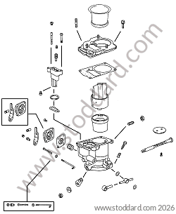 SINGLE PARTS FOR CARBURETTOR SOLEX 40 PI 1 for Porsche 911 65-69 &bull; 1965 &bull; 2.0L &bull; Coupe &bull; Manual Gearbox, 5 Speed