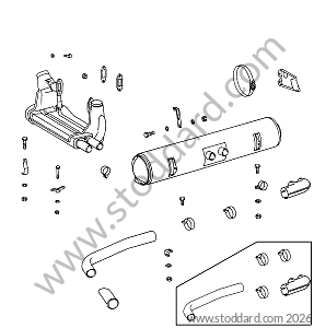 EXHAUST SYSTEM FOR (D)+(S) for Porsche 912 &bull; 1966 &bull; 912 1.6 &bull; Coupe &bull; Manual Gearbox, 4 Speed