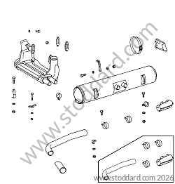 EXHAUST SYSTEM FOR (D)+(S) for Porsche 912 &bull; 1966 &bull; 912 1.6 &bull; Coupe &bull; Manual Gearbox, 4 Speed