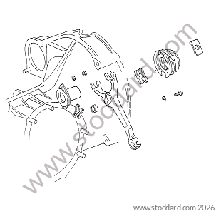 CLUTCH STOP / CLUTCH STOP GUIDE / CLUTCH FORK for Porsche 911 65-69 &bull; 1969 &bull; 2.0T &bull; Coupe &bull; Manual Gearbox, 5 Speed