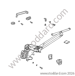 WINDOW MECHANISM / SWITCH / SCREW / SUPPORT for Porsche 911 65-69 &bull; 1965 &bull; 2.0L &bull; Coupe &bull; Manual Gearbox, 5 Speed