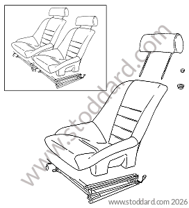 SPORTS SEAT for Porsche 911 84-86 &bull; 1984 &bull; 3.2 &bull; Coupe &bull; Manual Gearbox, 5 Speed