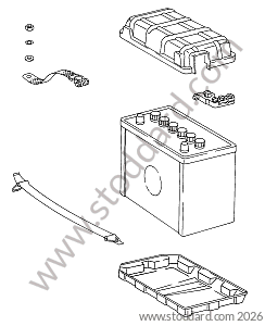 BATTERY / STRAP / TERMINAL / COVER / BRAID for Porsche 911 65-69 &bull; 1965 &bull; 2.0L &bull; Coupe &bull; Manual Gearbox, 5 Speed