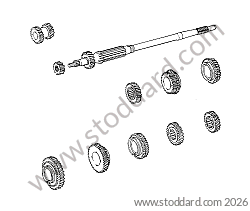 GEAR WHEEL SETS 5 SPEED TRANSMISSION for Porsche 911 70-73 &bull; 1971 &bull; 2.2E &bull; Coupe &bull; Manual Gearbox, 5 Speed