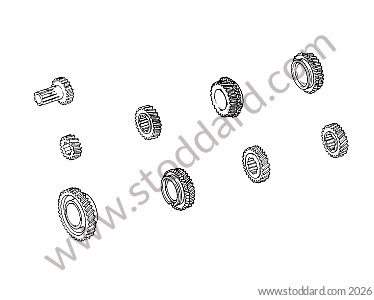 GEAR PINIONS for Porsche 911 70-73 &bull; 1972 &bull; 2.4T-K &bull; Coupe &bull; Automatic Gearbox