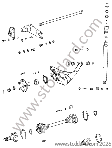 REAR AXLE for Porsche 911 70-73 &bull; 1970 &bull; 2.2T &bull; Coupe &bull; Manual Gearbox, 4 Speed
