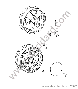 RIM / WHEEL TRIM / WHEEL NUT for Porsche 911 70-73 &bull; 1973 &bull; 2.7 Rs &bull; Coupe &bull; Manual Gearbox, 5 Speed