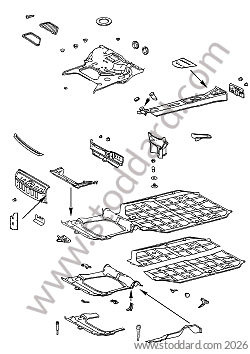 FRAME FRONT for Porsche 911 70-73 &bull; 1972 &bull; 2.4S &bull; Coupe &bull; Manual Gearbox, 4 Speed