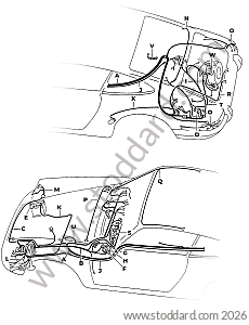 WIRING HARNESS for Porsche 911 70-73 &bull; 1970 &bull; 2.2T &bull; Coupe &bull; Manual Gearbox, 4 Speed