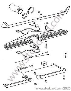 AIR CONDITIONER NOZZLE ACCESSORIES for Porsche 911 74-77 + 912E &bull; 1976 &bull; 3.0 Carrera &bull; Coupe &bull; Manual Gearbox, 4 Speed