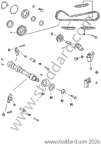 TIMING CHAIN / TIMING SPROCKET / ROCKER GEAR / CHAIN TENSIONER for Porsche 911 78-83 &bull; 1978 &bull; 3.0Sc &bull; Coupe &bull; Manual Gearbox, 5 Speed