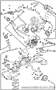 INTAKE GASKET / INTAKE THROTTLE VALVE / ADDITIONAL AIR CONTROL / HEATER for Porsche 911 Turbo + 965 &bull; 1978 &bull; 3.3 Turbo &bull; Coupe &bull; Manual Gearbox, 4 Speed