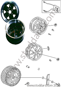 WHEELS / ACCESSORIES / WHEEL COVERS for Porsche 911 78-83 &bull; 1978 &bull; 3.0Sc &bull; Coupe &bull; Manual Gearbox, 5 Speed