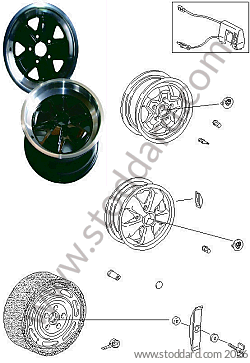 WHEELS / ACCESSORIES / WHEEL COVERS for Porsche 911 78-83 &bull; 1978 &bull; 3.0Sc &bull; Coupe &bull; Manual Gearbox, 5 Speed