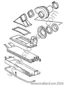 AIR CONDITIONER WITH REINFORCED BLOWER for Porsche 911 Turbo + 965 &bull; 1978 &bull; 3.3 Turbo &bull; Coupe &bull; Manual Gearbox, 4 Speed