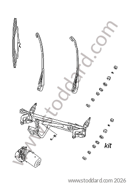 FRONT WIPER / WIPER BLADE / WIPER MOTOR for Porsche 911 78-83 &bull; 1978 &bull; 3.0Sc &bull; Coupe &bull; Manual Gearbox, 5 Speed