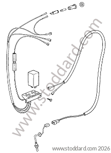 EXHAUST TEMPERATURE SENSOR INDICATOR LAMP for Porsche 911 Turbo + 965 &bull; 1987 &bull; 3.3 Turbo &bull; Coupe &bull; Manual Gearbox, 4 Speed