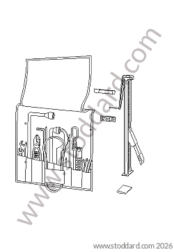 TOOL JACK for Porsche 911 84-86 &bull; 1985 &bull; 3.2 &bull; Coupe &bull; Manual Gearbox, 5 Speed