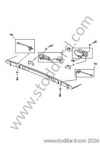 CONVERTIBLE TOP CATCH ELECTRICALLY ADJUSTABLE for Porsche 911 84-86 &bull; 1986 &bull; 3.2 &bull; Cabrio &bull; Manual Gearbox, 5 Speed