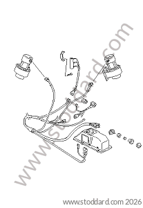 BLOWER BUTTON / ADDITIONAL BLOWER WIRING for Porsche 911 84-86 &bull; 1984 &bull; 3.2 &bull; Coupe &bull; Manual Gearbox, 5 Speed