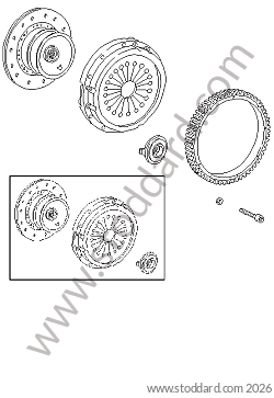 CLUTCH / CLUTCH KIT for Porsche 911 Turbo + 965 &bull; 1989 &bull; 3.3 Turbo &bull; Coupe &bull; Manual Gearbox, 5 Speed