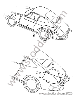 ENGINE / INJECTOR / IGNITION UNIT WIRE HARNESS for Porsche 911 87-89 &bull; 1987 &bull; 3.2 G50 &bull; Coupe &bull; Manual Gearbox, 5 Speed