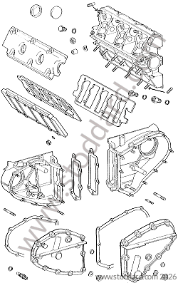 CHAIN CASING / COVER / GASKET for Porsche 911 Turbo + 965 &bull; 1975 &bull; 3.0 Turbo &bull; Coupe &bull; Manual Gearbox, 4 Speed