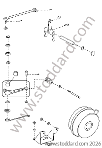 CLUTCH DISENGAGEMENT MECHANISM for Porsche 914 &bull; 1970 &bull; 914/6 &bull; Automatic Gearbox