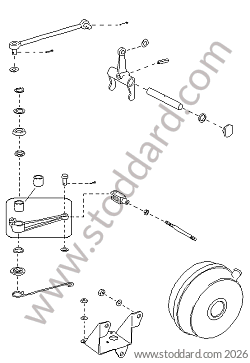 CLUTCH DISENGAGEMENT MECHANISM for Porsche 914 &bull; 1970 &bull; 914/6 &bull; Automatic Gearbox