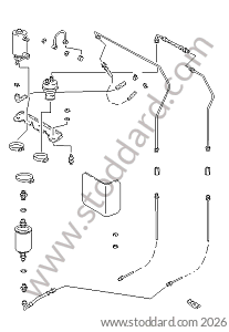 FUEL SYSTEM for Porsche 924 76-79 &bull; 1976 &bull; 924 2.0 &bull; Coupe &bull; Manual Gearbox, 4 Speed