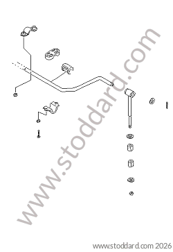 STABILISER for Porsche 924 76-79 &bull; 1979 &bull; 924 Turbo &bull; Coupe &bull; Manual Gearbox, 5 Speed