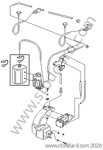 WINDSCREEN WASHER SYSTEM for Porsche 924 76-79 &bull; 1976 &bull; 924 2.0 &bull; Coupe &bull; Manual Gearbox, 4 Speed