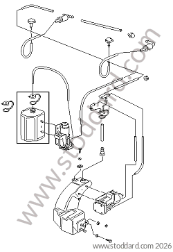WINDSCREEN WASHER SYSTEM for Porsche 924 76-79 &bull; 1976 &bull; 924 2.0 &bull; Coupe &bull; Manual Gearbox, 4 Speed