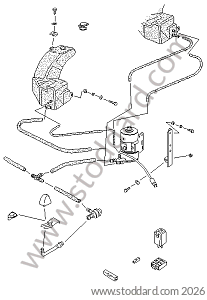 HEADLIGHT WASHER SYSTEM for Porsche 924 76-79 &bull; 1976 &bull; 924 2.0 &bull; Coupe &bull; Manual Gearbox, 4 Speed