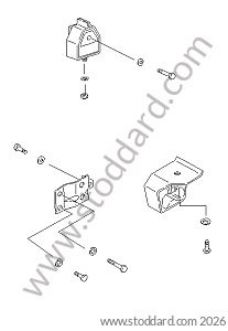 TRANSMISSION SUSPENSION MANUAL TRANSMISSION for Porsche 924 80-85 &bull; 1985 &bull; 924 2.0 &bull; Coupe &bull; Manual Gearbox, 5 Speed
