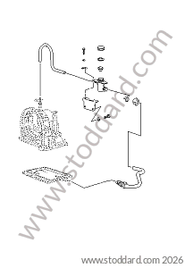 OIL INLET AUTOMATIC TRANSMISSION for Porsche 924 80-85 &bull; 1980 &bull; 924 2.0 &bull; Coupe &bull; Automatic Gearbox