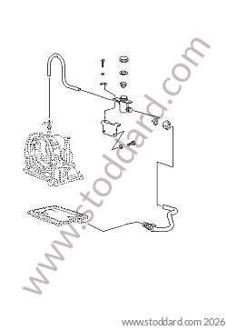 OIL INLET AUTOMATIC TRANSMISSION for Porsche 924 80-85 &bull; 1980 &bull; 924 2.0 &bull; Coupe &bull; Automatic Gearbox