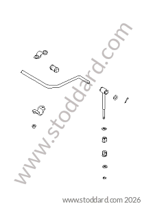 STABILISER for Porsche 924 80-85 &bull; 1980 &bull; 924 Turbo &bull; Coupe &bull; Manual Gearbox, 5 Speed